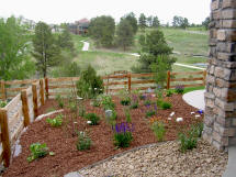 Landscaping Project by Rittz Services:  Rock, Mulch and Plants